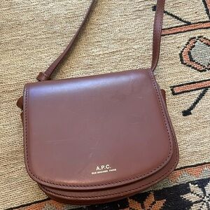 A.P.C leather mini cross-body bag